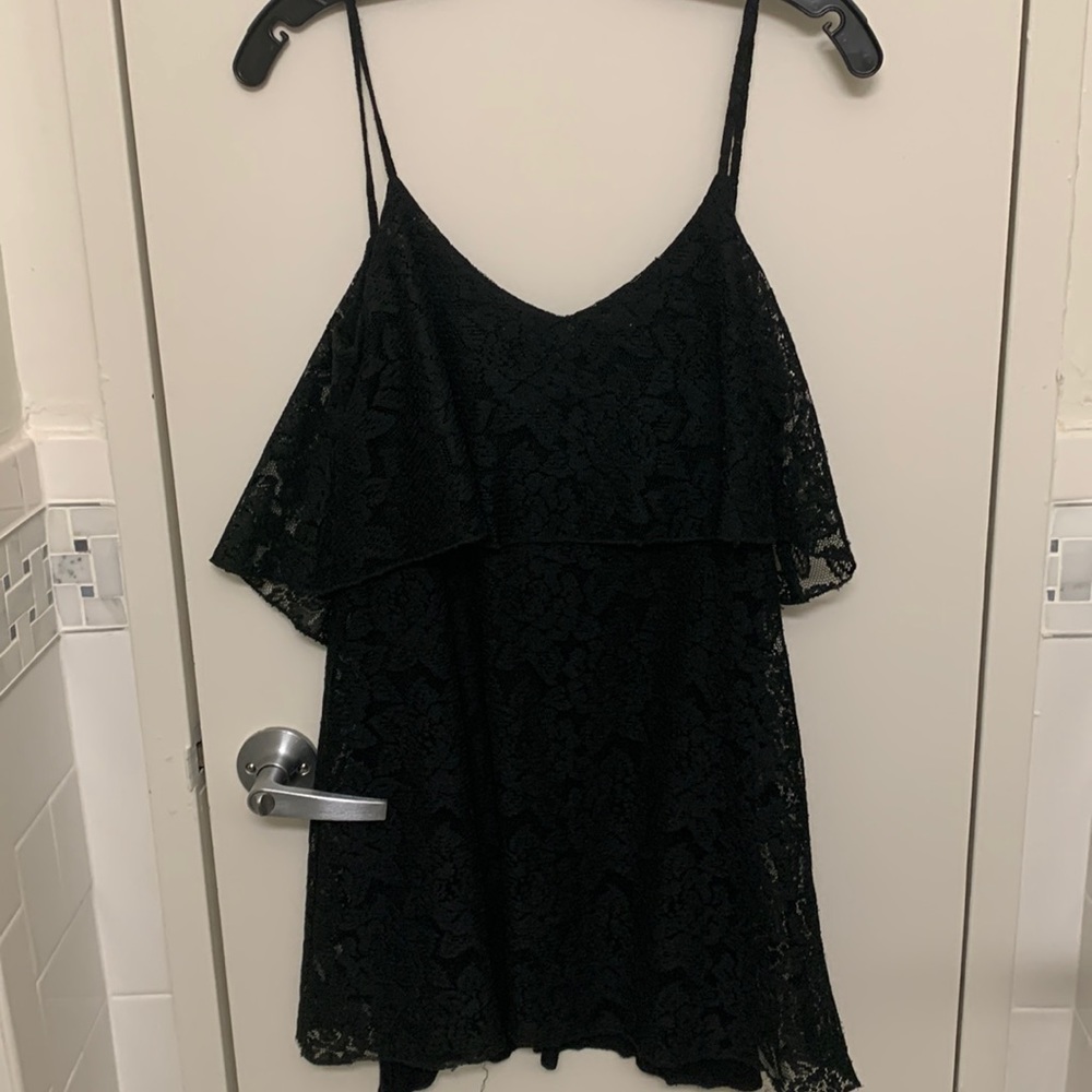 “BLU MOON” black lace dress